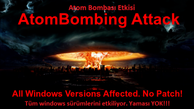 Windows’a Atom Bombası Etkisi “AtomBombing Attack”